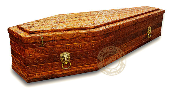 0105 Model: The Royal Teak coffin
